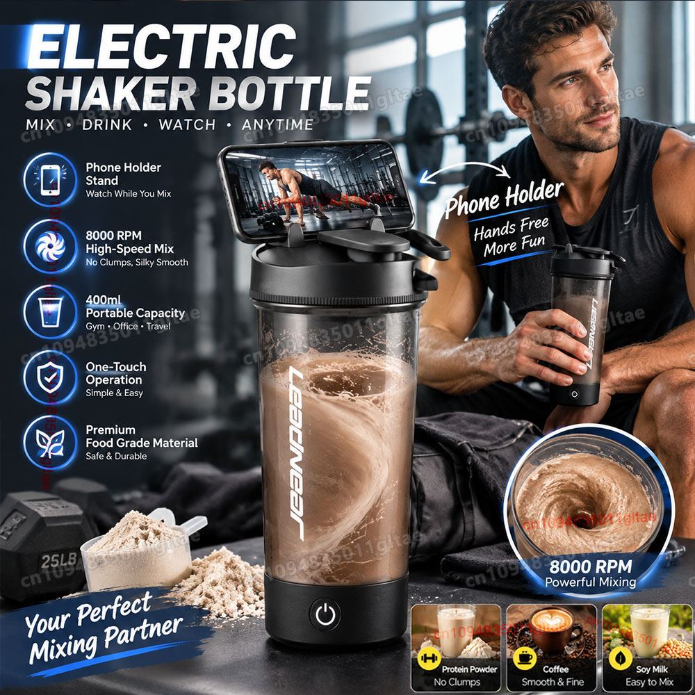 Protein Bar - 400-700 ml Elektrikli Karıştırma Kabı, Kendiliğinden