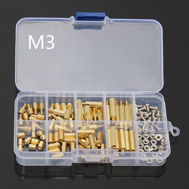 Nuts Mix - 120 adet M3 Erkek Dişi Pirinç